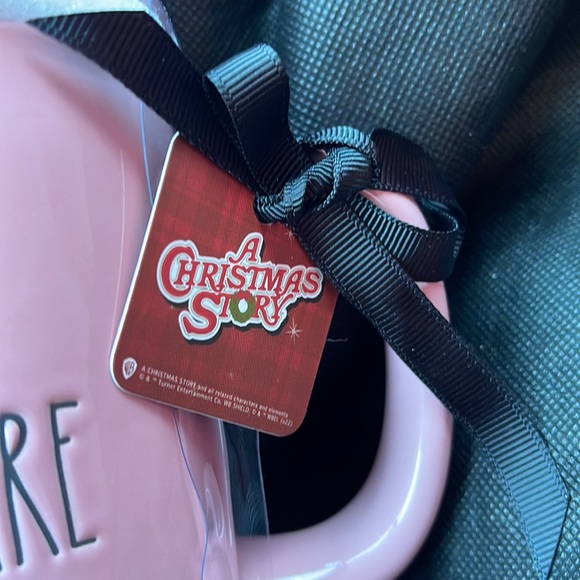 Rae Dunn Pink Nightmare A Christmas Story Mug with Topper - Picture 3 of 4